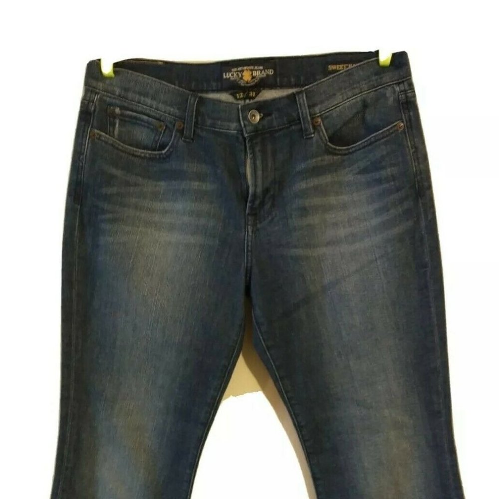 Lucky Brand Women's Sz 12 Sweet N Low Faded Blue Denim Jeans